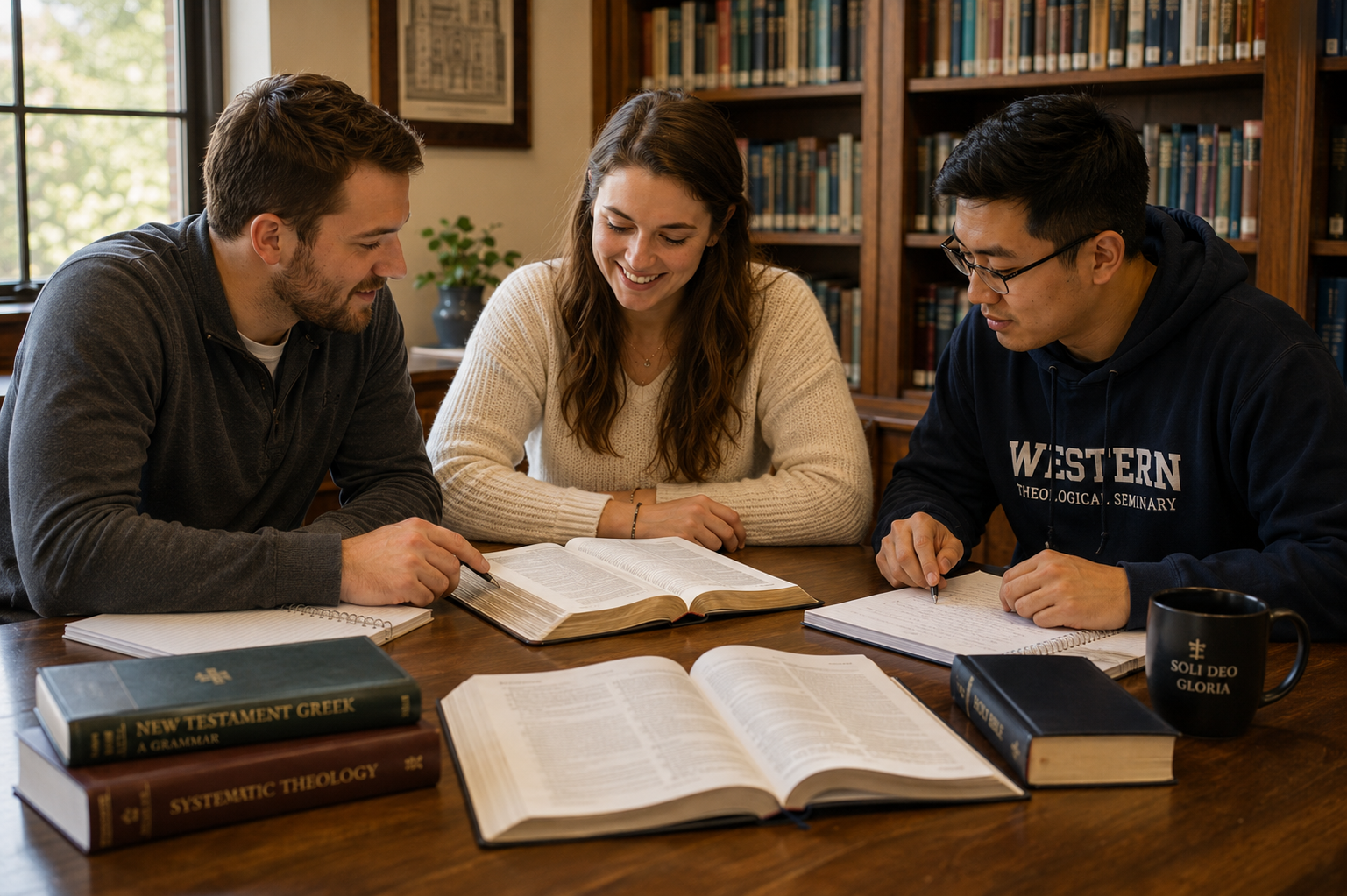 Mark Hawkins Theological Training College students in class