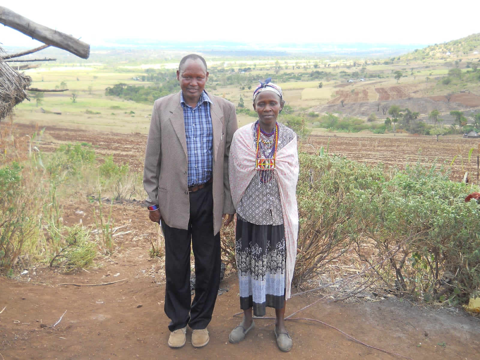 Pastor Kisongo and lovely wife at Moita Maasai